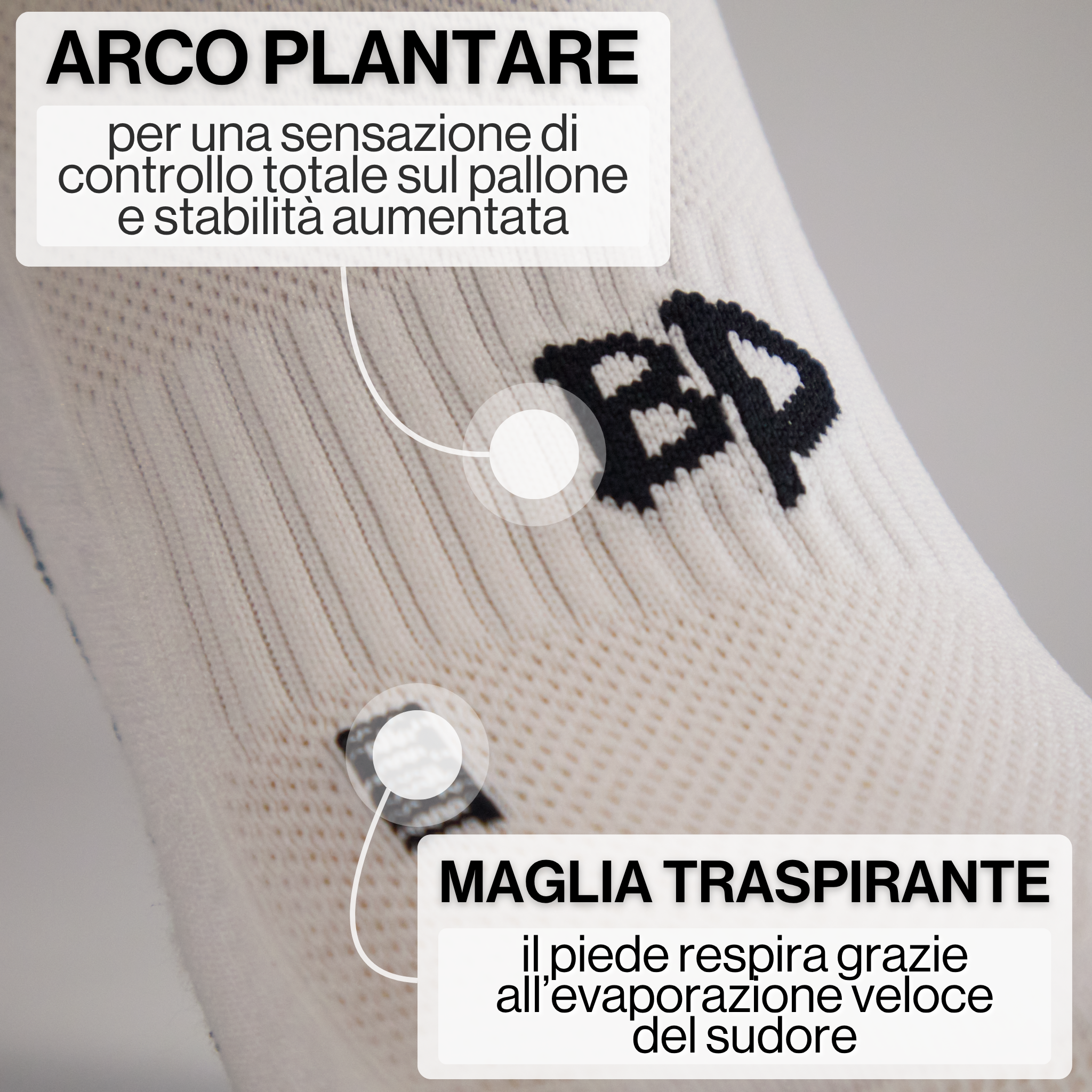 XX Football Grip - Calza da Calcio Antiscivolo