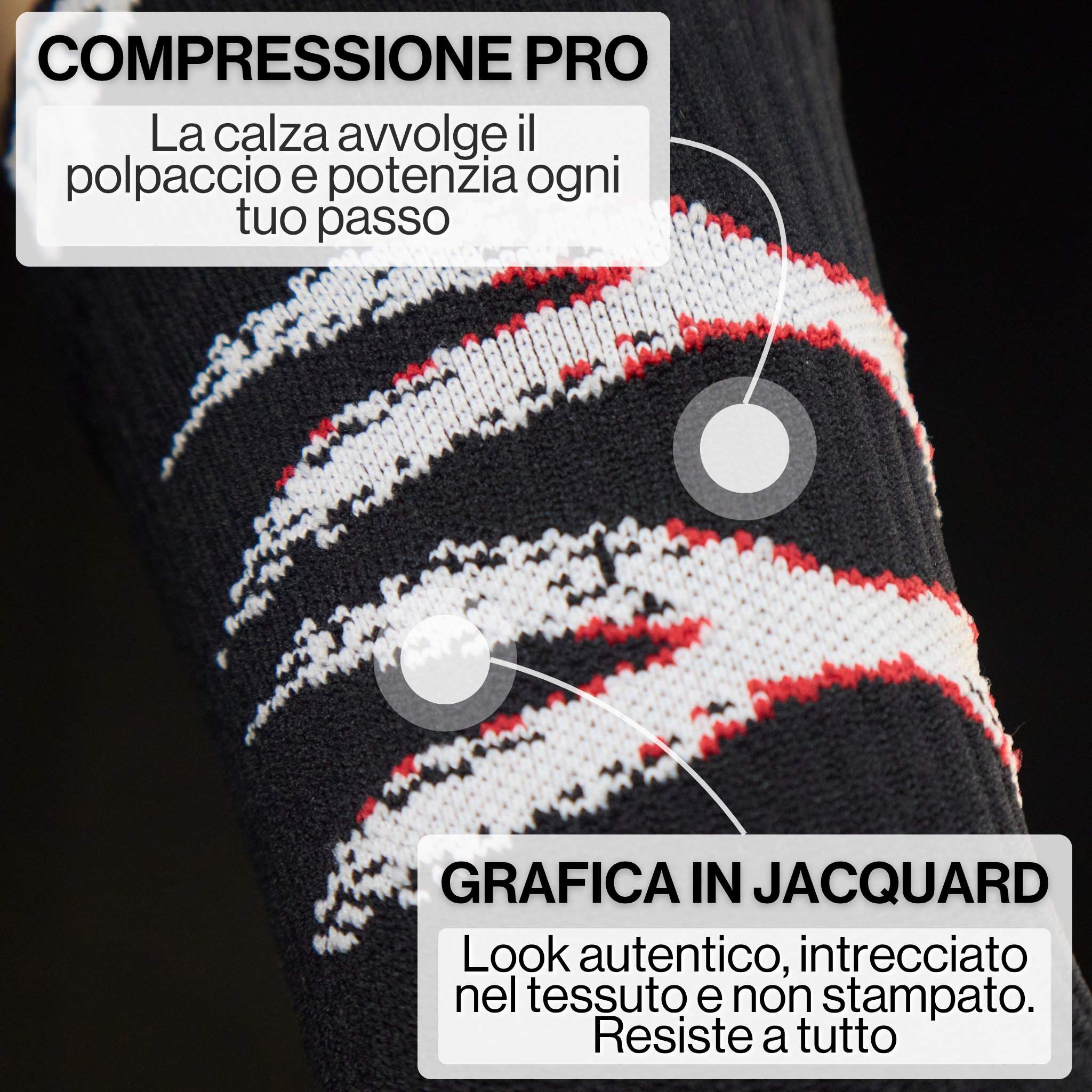 XX Football Grip - Calza da Calcio Antiscivolo